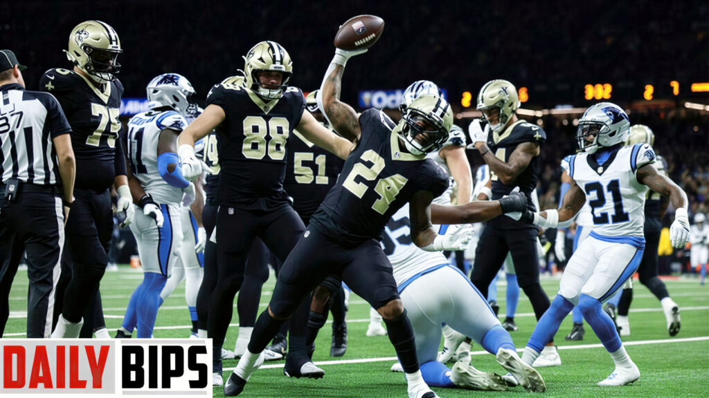 new orleans saints vs carolina panthers match player stats