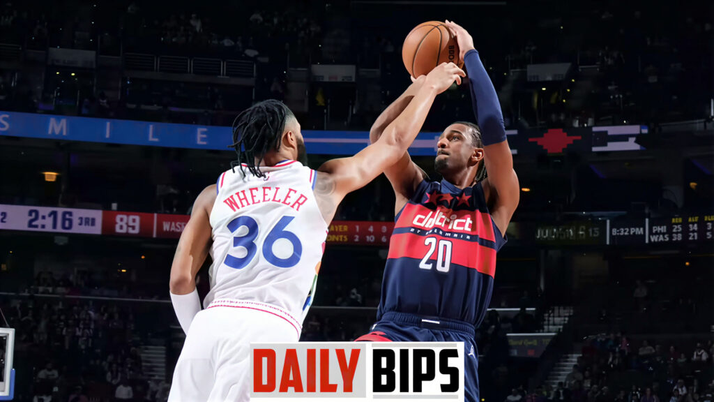 76ers vs washington wizards match player stats
