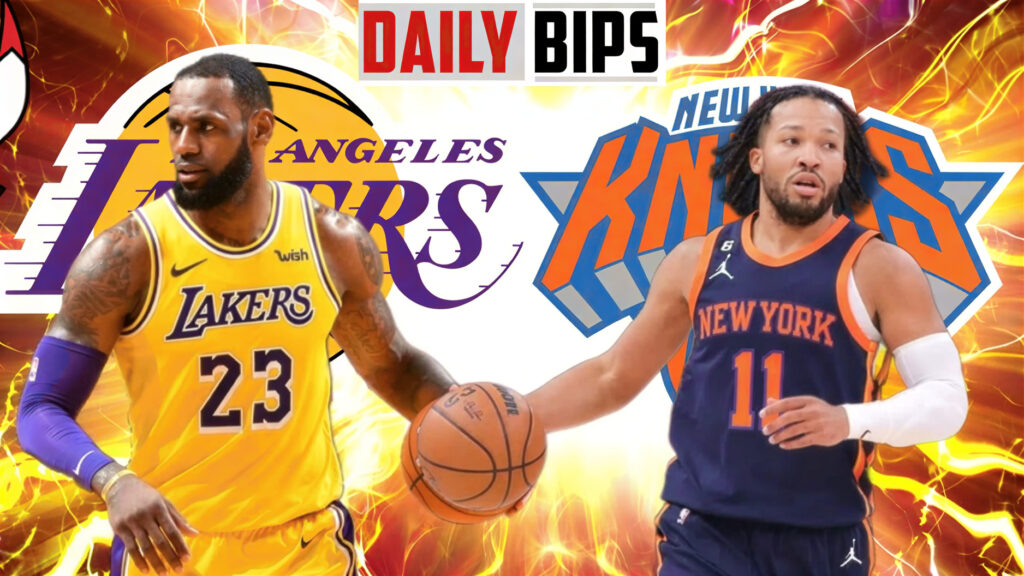 lakers vs knicks match player stats