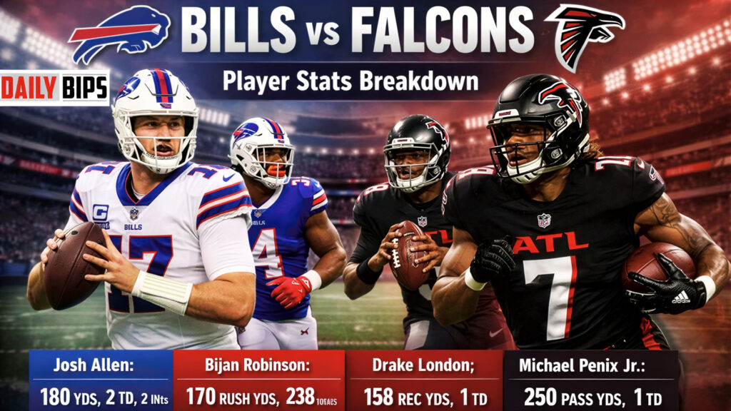buffalo bills vs atlanta falcons match player stats